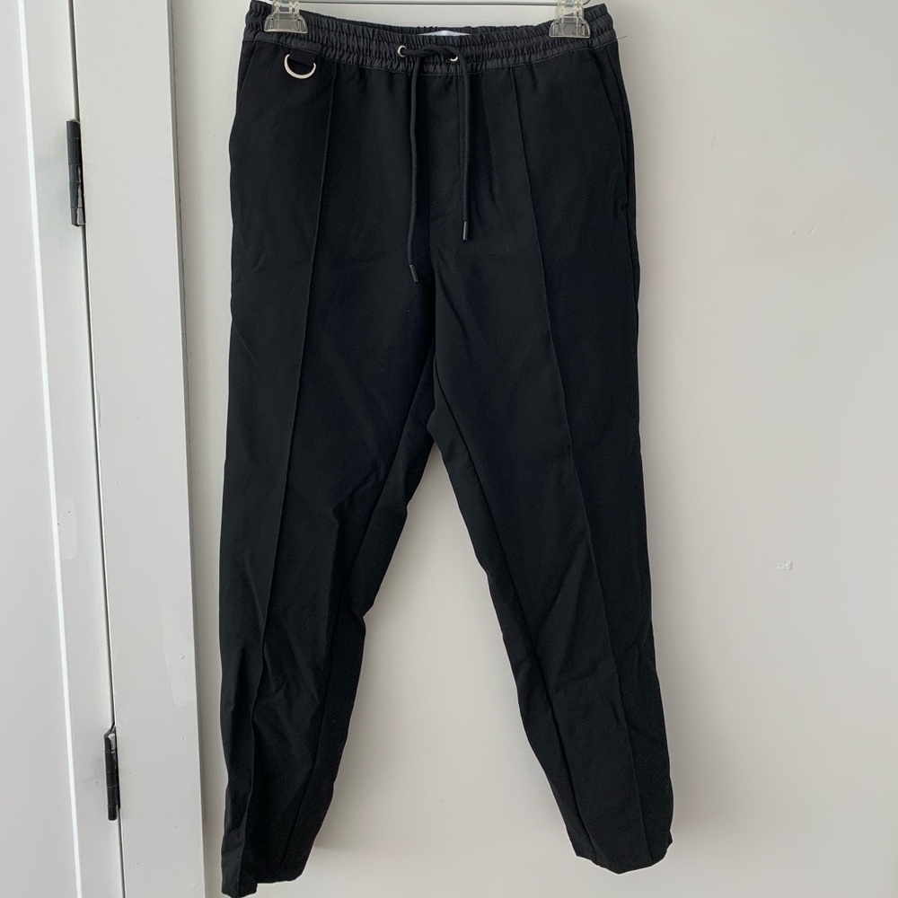 Zara Black Suit Pant Joggers Size Small